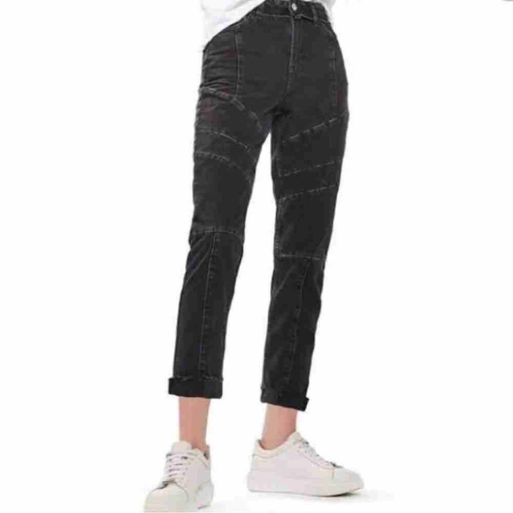 TopShop Moto Mom Denim Jean Black